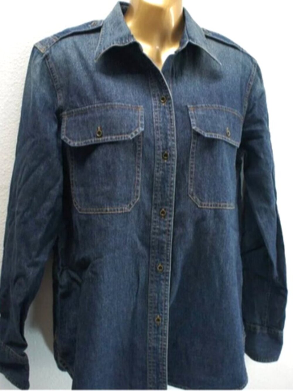 Lauren Ralph Lauren Jean Co Denim Shirt size M